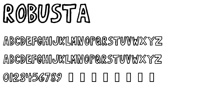 RobustA font