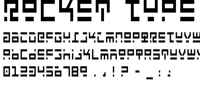 Rocket Type Condensed font