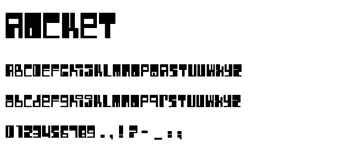 Rocket font