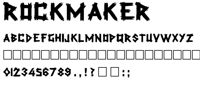 Rockmaker font