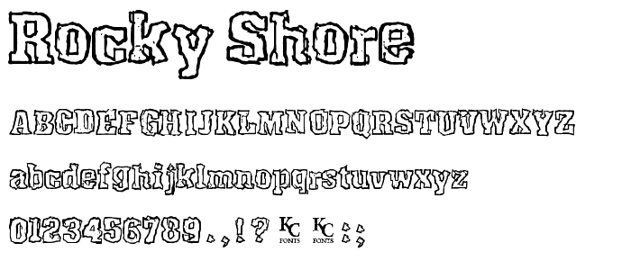 Rocky Shore font