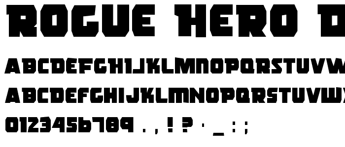 Rogue Hero Distressed font