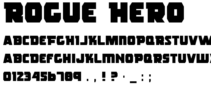 Rogue Hero font