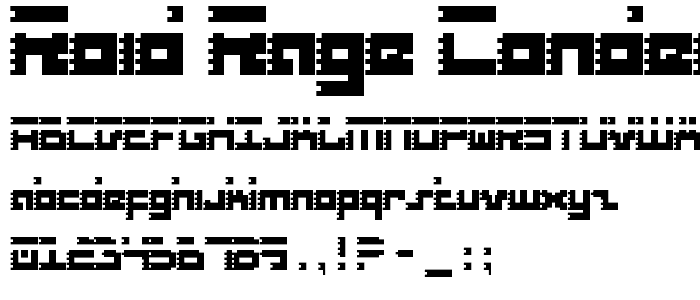 Roid Rage Condensed font