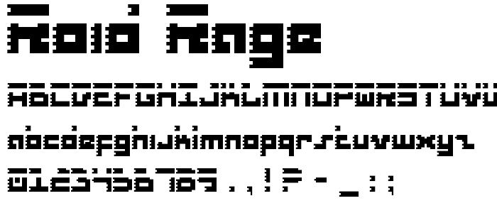 Roid Rage font