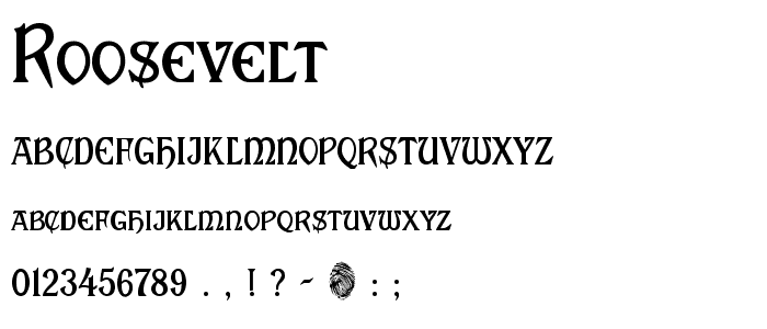 Roosevelt font