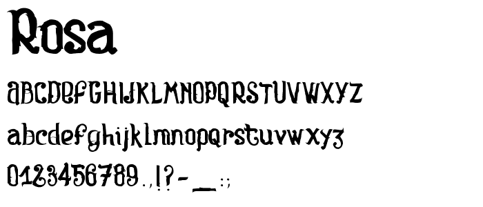 Rosa font