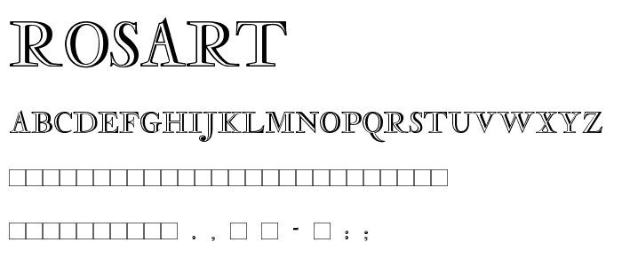 Rosart font