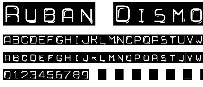 Ruban Dismoi Tryout font