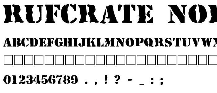 RufCrate Normal font