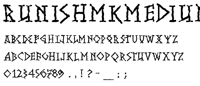 RunishMKMedium font