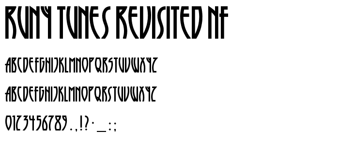 Runy Tunes Revisited NF font