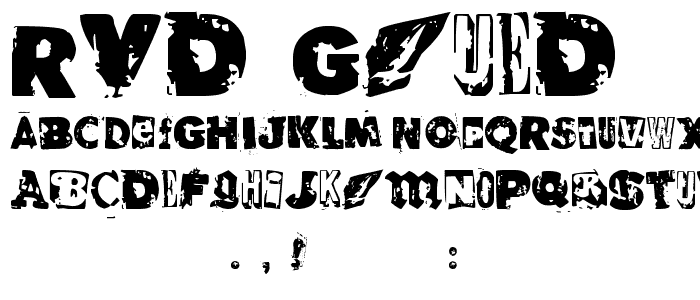 RvD_GLUED font