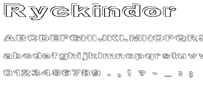 Ryckindor font