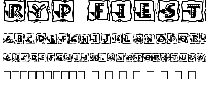 Ryp fiestaB font