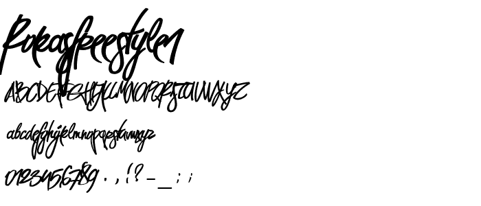 rokasfreestyle1 font