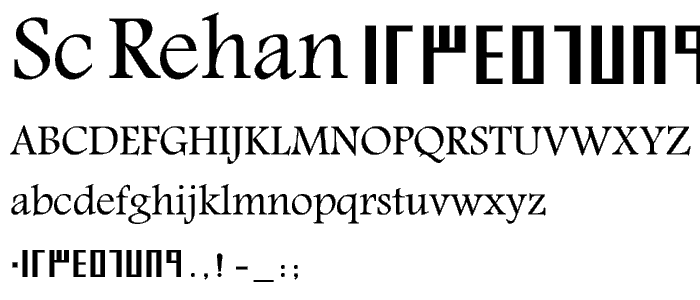 SC_REHAN font