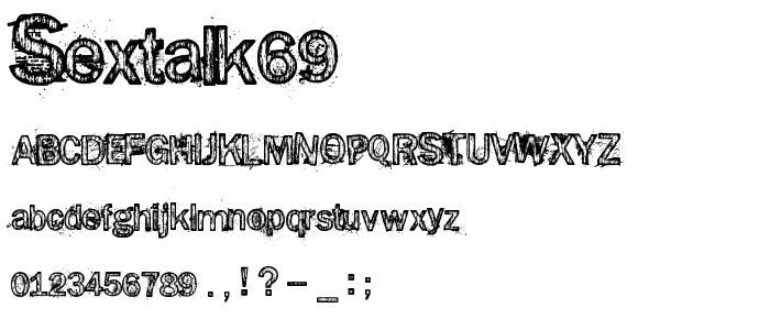 SEXtalk69 font