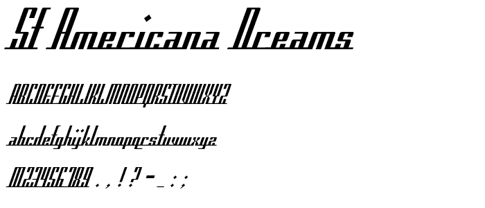 SF Americana Dreams font