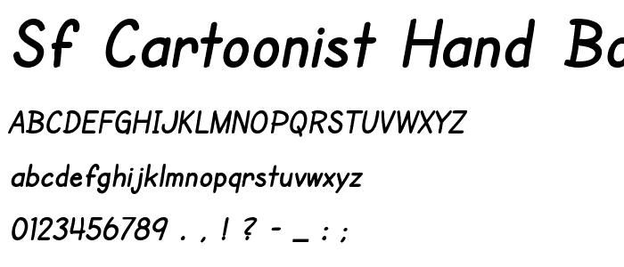 SF Cartoonist Hand Bold font