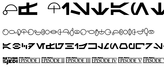 SF Distant Galaxy Symbols font