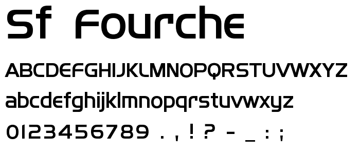 SF Fourche font