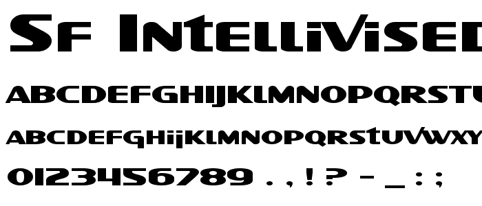 SF Intellivised Extended font