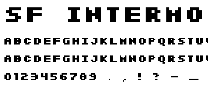 SF Intermosaic Bold font