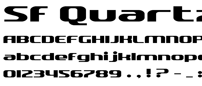 SF Quartzite Extended font