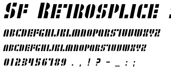 SF RetroSplice SC font