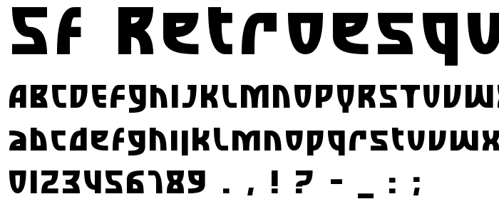 SF Retroesque Bold font