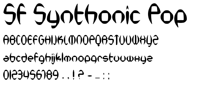 SF Synthonic Pop font