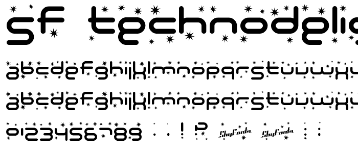 SF Technodelight font