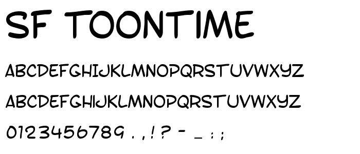 SF Toontime font