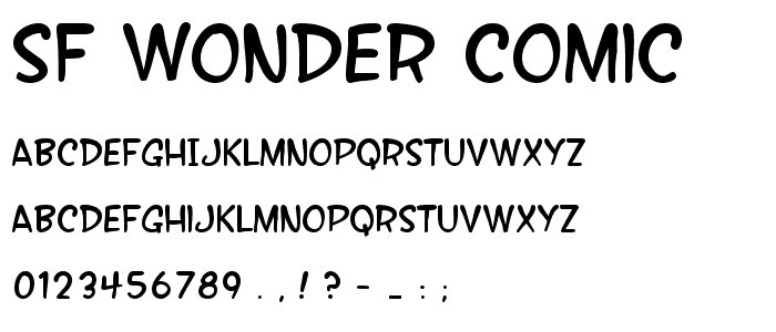 SF Wonder Comic font