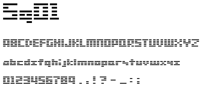 SG01 font