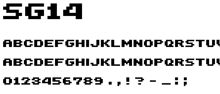 SG14 font