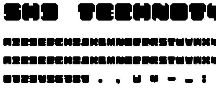 SHD TechnoType font