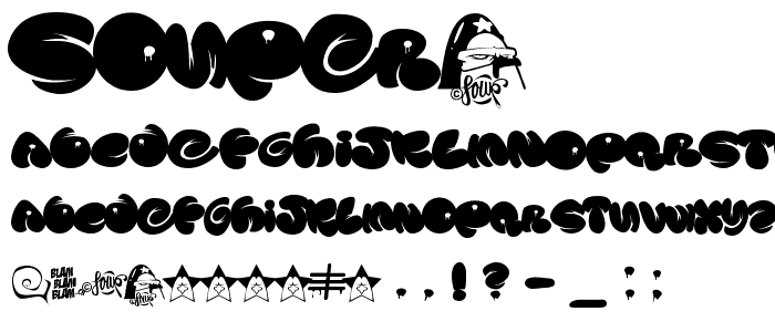 SOUPER3 font