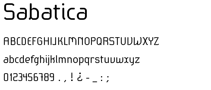 Sabatica font