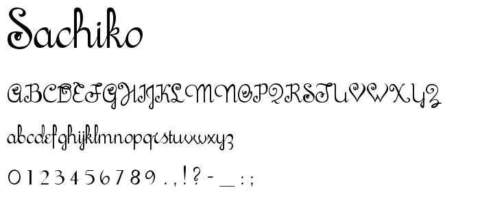 Sachiko font