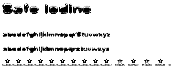 Safe Iodine font