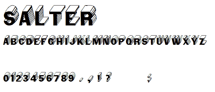 Salter font