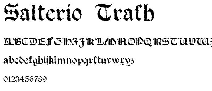 Salterio Trash font