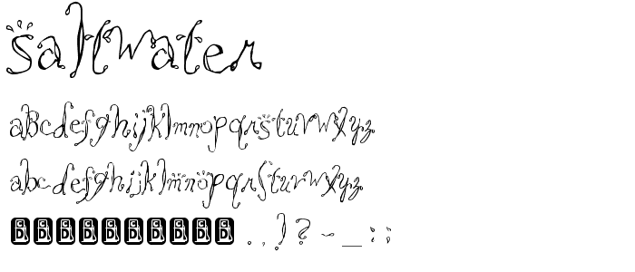 Saltwater font