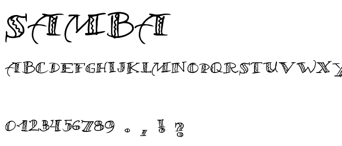 Samba! font