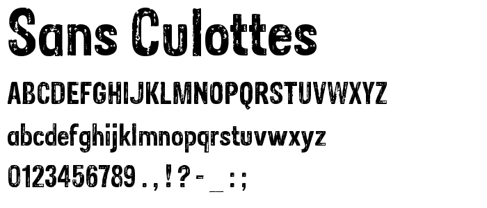 Sans Culottes font