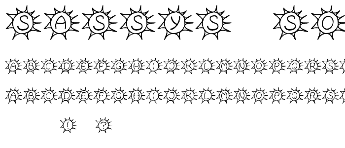 Sassys Sonne font