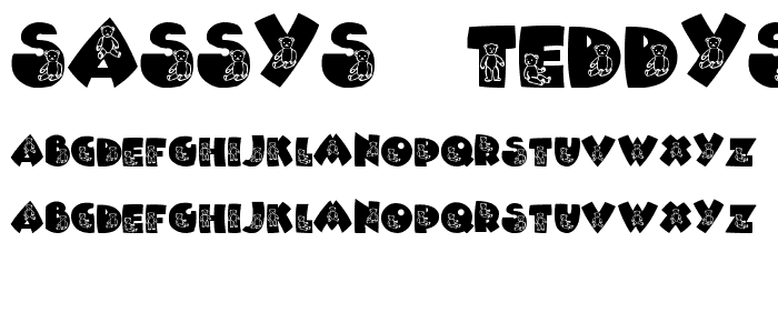 Sassys Teddys 2 font