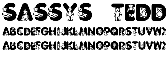 Sassys Teddys 3 font